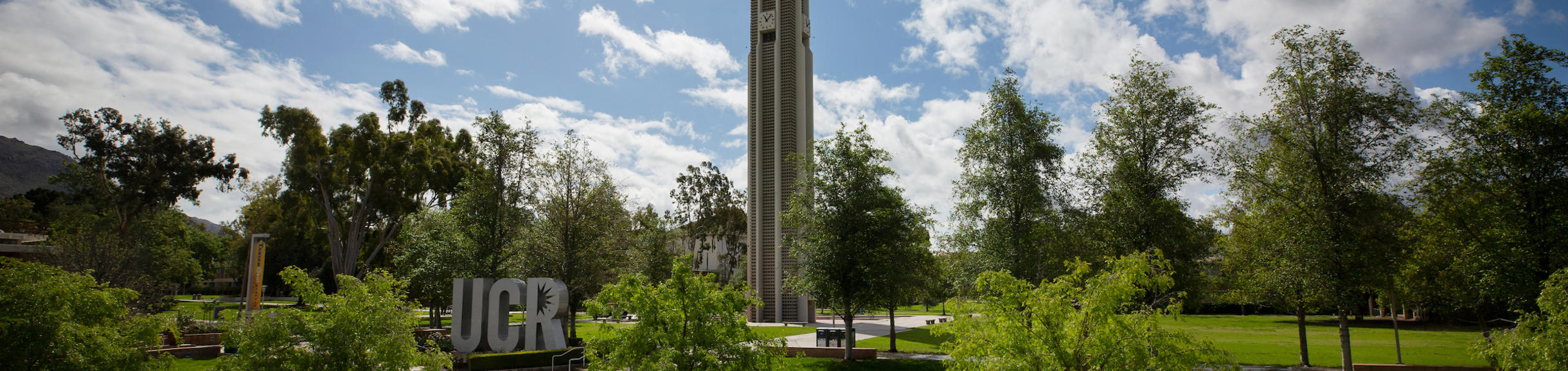 UCR Belltower and UCR Statue
